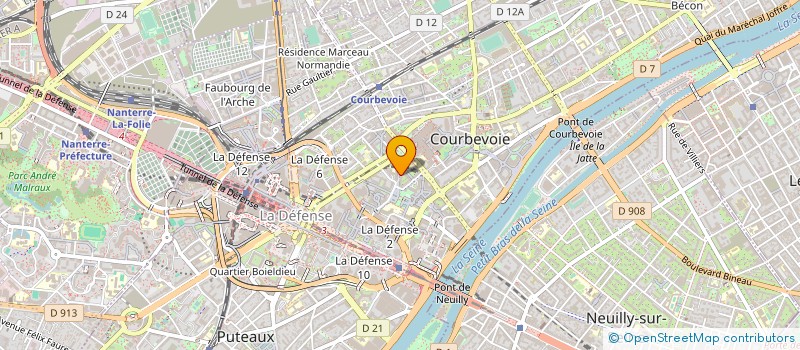 localisation de l'entreprise ABC IMPORT-EXPORT à COURBEVOIE