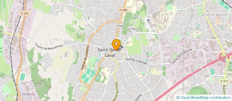 localisation de l'entreprise ABC INFIRMIERS à SAINT-GENIS-LAVAL