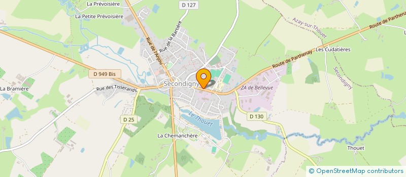 localisation de l'entreprise ABC INFORMATIQUE à SECONDIGNY