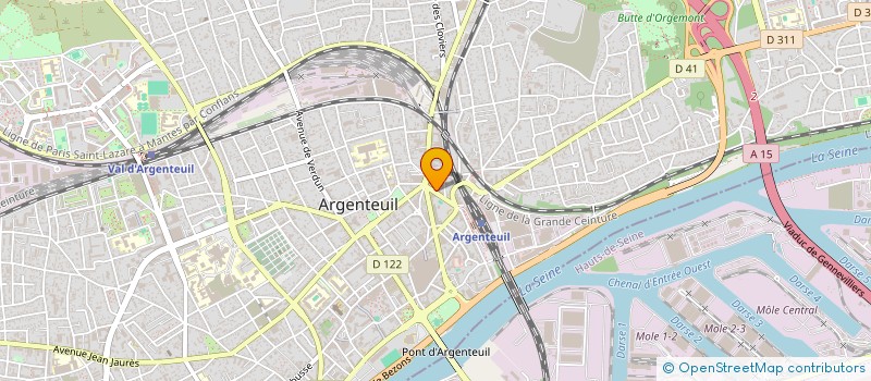 localisation de l'entreprise ABC INSERTION à ARGENTEUIL