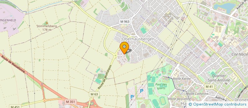 localisation de l'entreprise ABC INTERNATIONAL  OBERHAUSBERGEN