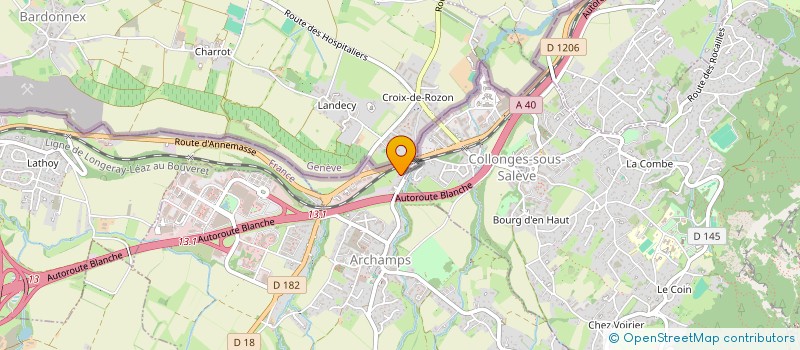 localisation de l'entreprise ABC INVEST à ARCHAMPS