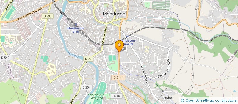 localisation de l'entreprise ABC INVEST à MONTLUCON