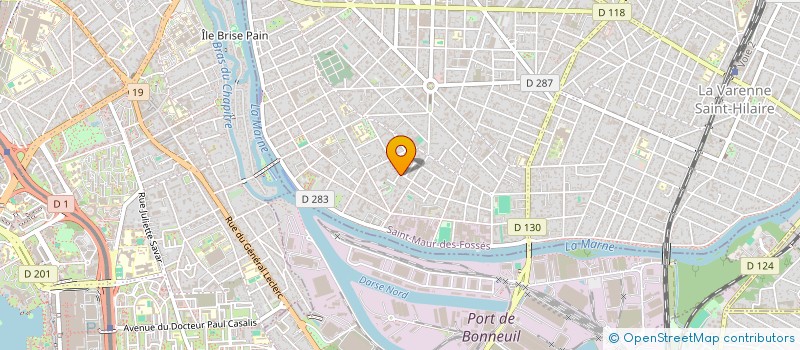 localisation de l'entreprise ABC INVEST à SAINT-MAUR-DES-FOSSES