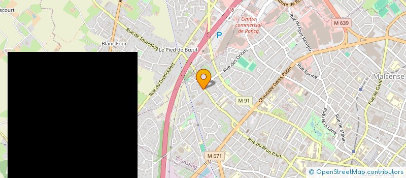 localisation de l'entreprise ABC INVEST à TOURCOING