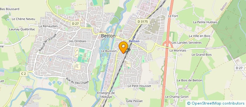 localisation de l'entreprise ABC INVEST  BETTON