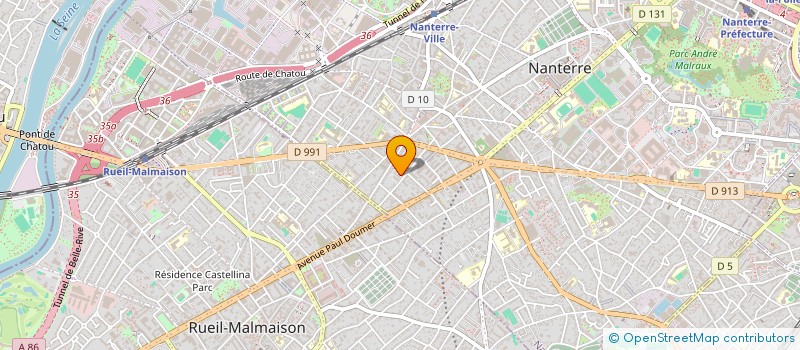 localisation de l'entreprise ABC INVESTISSEMENTS à NANTERRE
