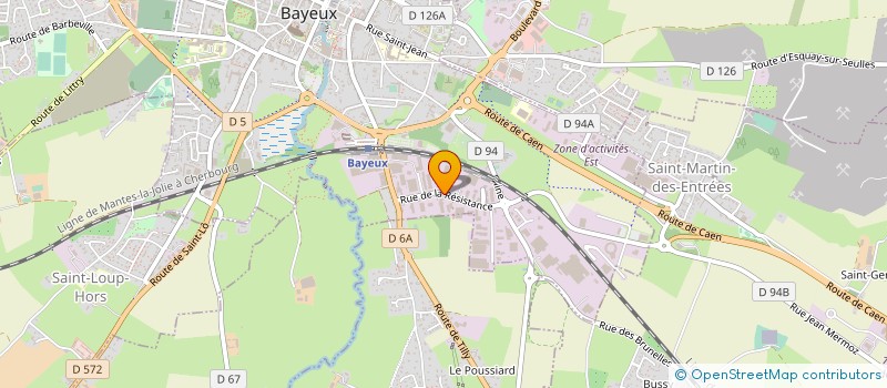 localisation de l'entreprise ABC ISOLATIONS à BAYEUX
