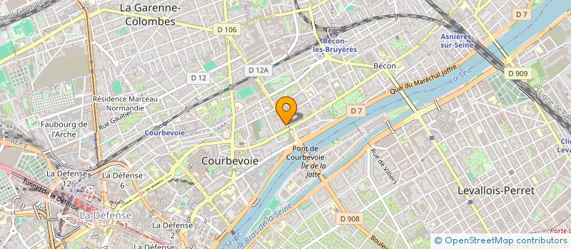 localisation de l'entreprise ABC LE CONCEPT SECURITE à COURBEVOIE