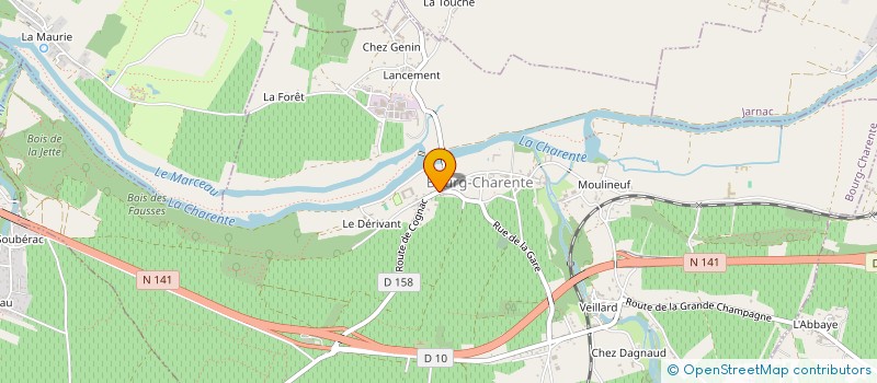 localisation de l'entreprise ABC LES WATTS à BOURG-CHARENTE