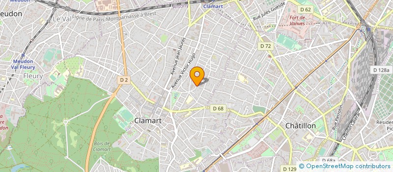 localisation de l'entreprise ABC LITTERAL à CLAMART