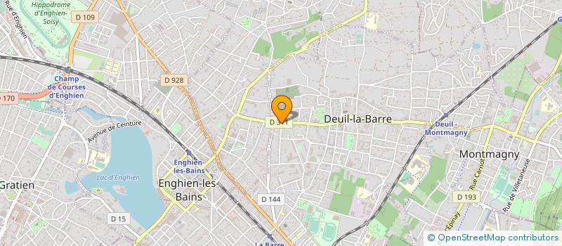 localisation de l'entreprise ABC MARBRERIE CHEMINEE  DEUIL-LA-BARRE