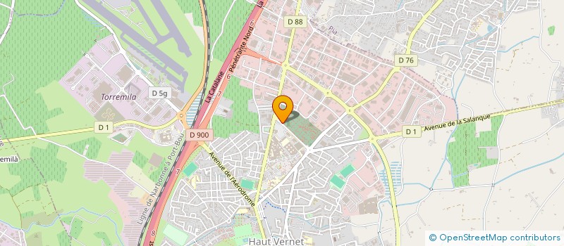 localisation de l'entreprise ABC MATERIAUX à PERPIGNAN