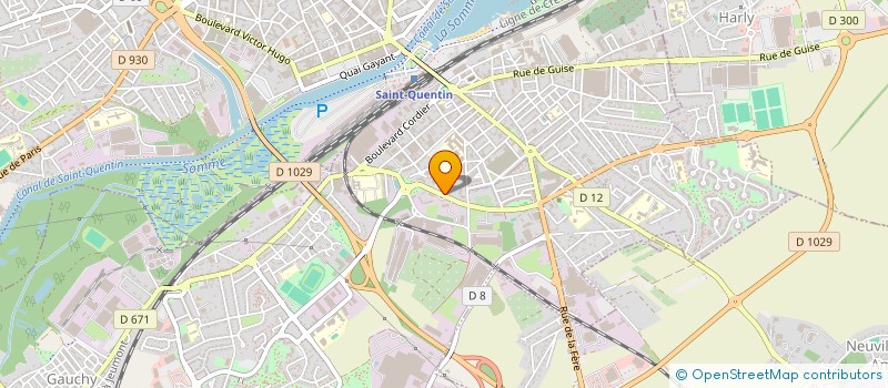 localisation de l'entreprise ABC MATERIEL à SAINT-QUENTIN