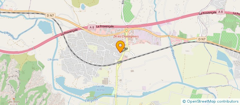 localisation de l'entreprise ABC MENUISERIE à ROQUEBRUNE-SUR-ARGENS