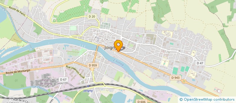 localisation de l'entreprise ABC MICRO  JOIGNY