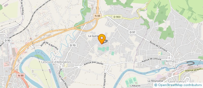 localisation de l'entreprise ABC MONTAGE  LESCURE-D'ALBIGEOIS