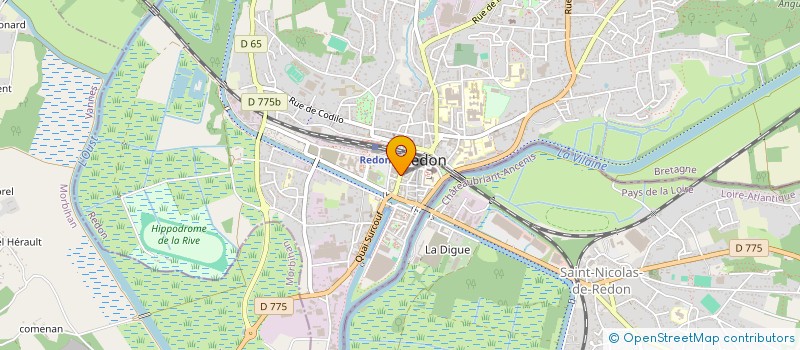 localisation de l'entreprise ABC MUSIC à REDON