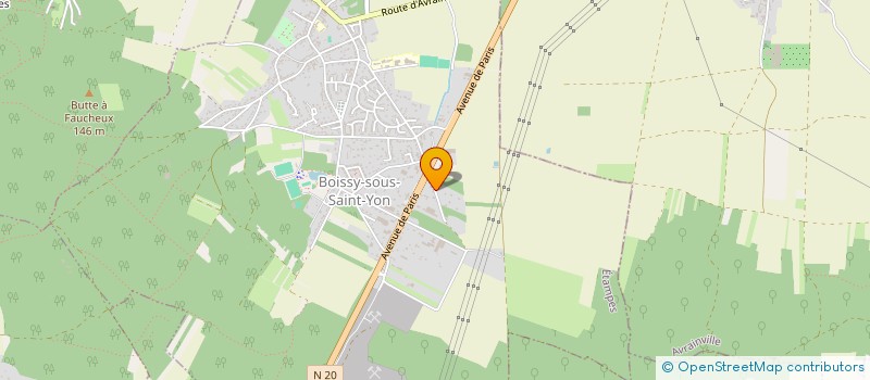 localisation de l'entreprise ABC NEGOCE à BOISSY-SOUS-SAINT-YON
