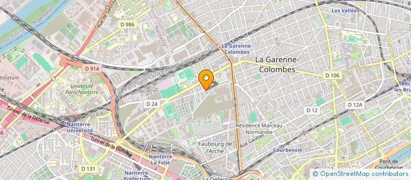 localisation de l'entreprise ABC NEGOCE INTERNATIONAL à LA GARENNE-COLOMBES