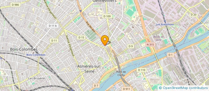 localisation de l'entreprise ABC NET  ASNIERES-SUR-SEINE