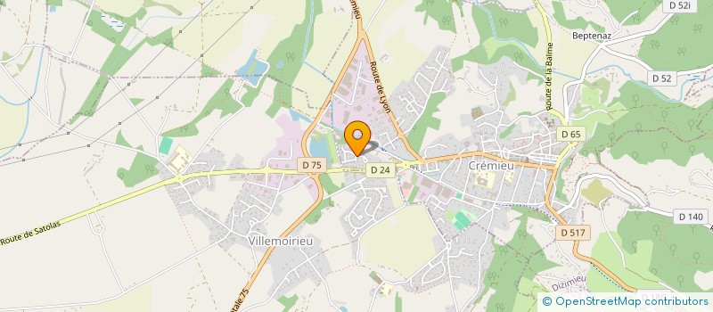 localisation de l'entreprise ABC OBERTIERES à CREMIEU