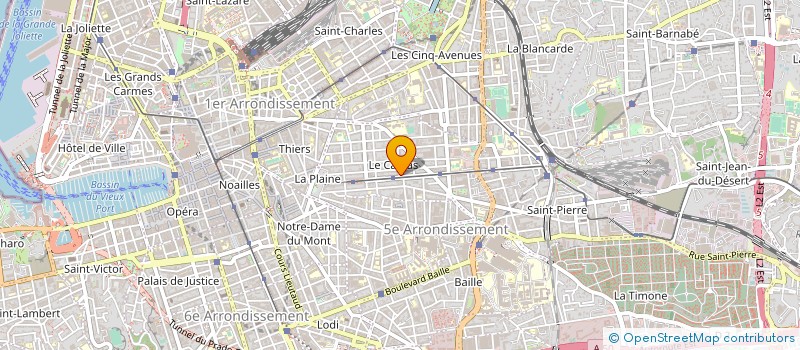 localisation de l'entreprise ABC'OIFFURE à MARSEILLE