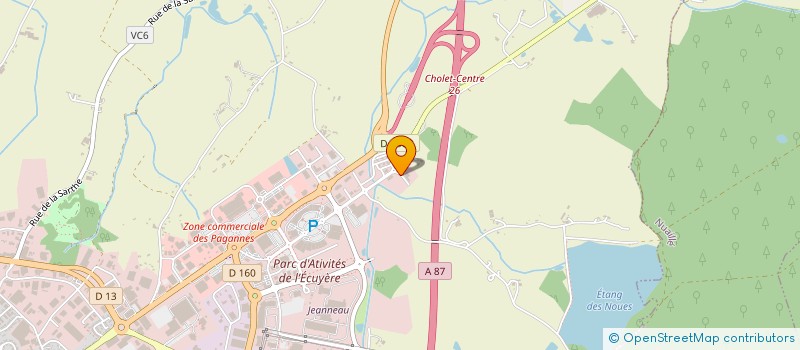 localisation de l'entreprise ABC ORTHO à CHOLET
