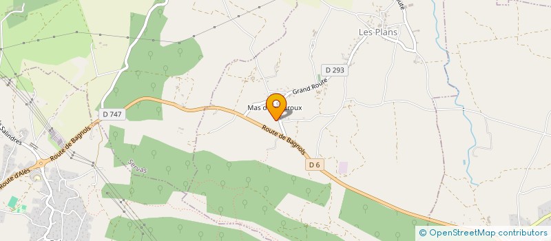 localisation de l'entreprise ABC PEINTURE  LES PLANS