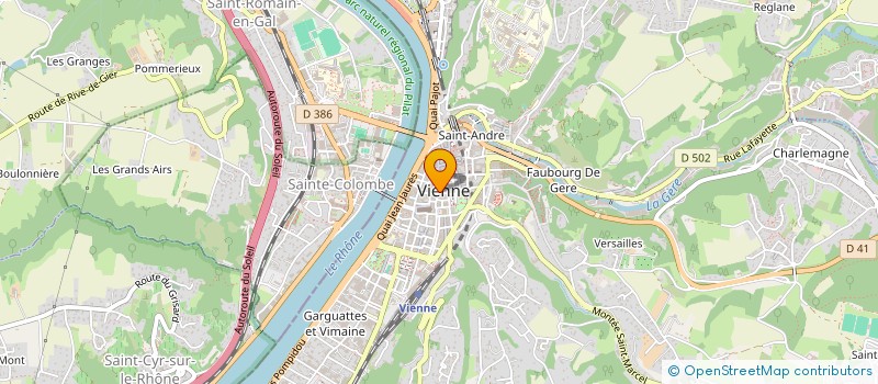 localisation de l'entreprise ABC PRET A PORTER à VIENNE