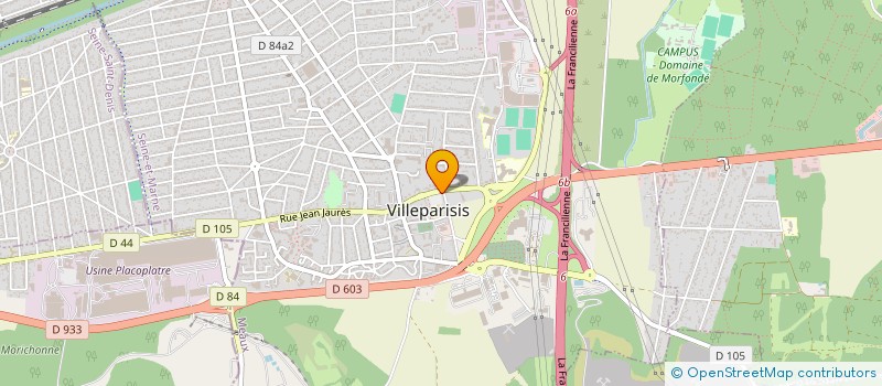 localisation de l'entreprise ABC PROTECTION INCENDIE à VILLEPARISIS