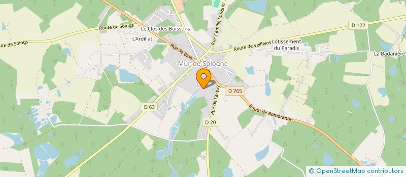 localisation de l'entreprise ABC PVC  MUR-DE-SOLOGNE