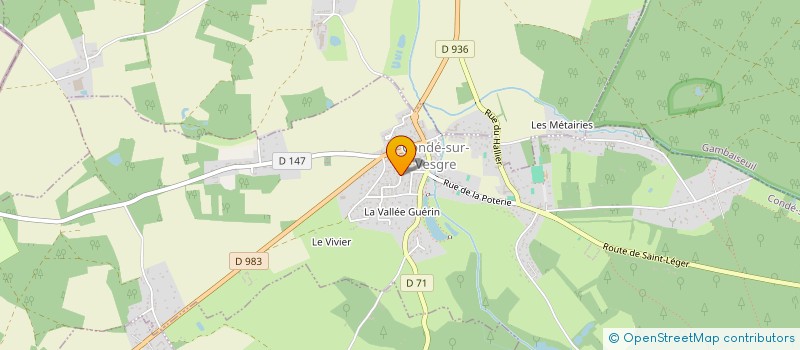 localisation de l'entreprise ABC RECRES  CONDE-SUR-VESGRE