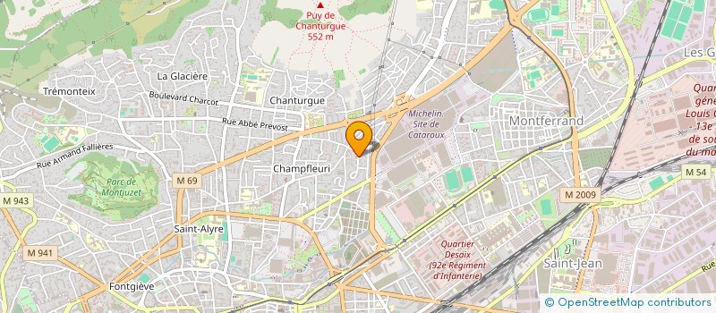 localisation de l'entreprise ABC RECRUTEMENT  CLERMONT-FERRAND