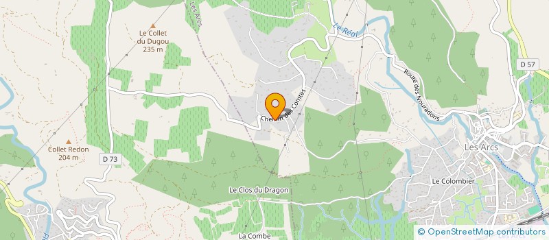 localisation de l'entreprise ABC SANDTIF  LES ARCS