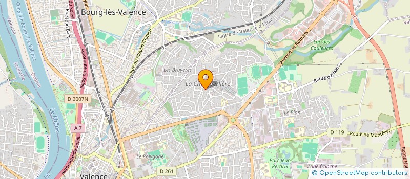 localisation de l'entreprise ABC SANTE à VALENCE