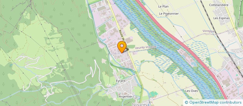 localisation de l'entreprise ABC SECURITE à VEUREY-VOROIZE