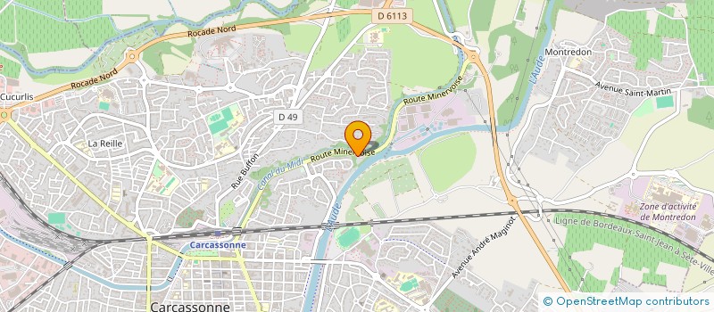 localisation de l'entreprise ABC SECURIVOC à CARCASSONNE