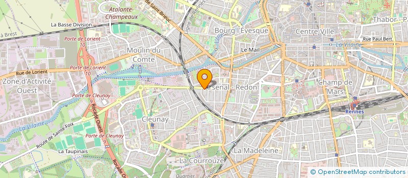 localisation de l'entreprise ABC SECUROUTE BRETAGNE  RENNES