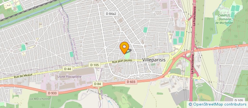 localisation de l'entreprise ABC SERVICE à VILLEPARISIS