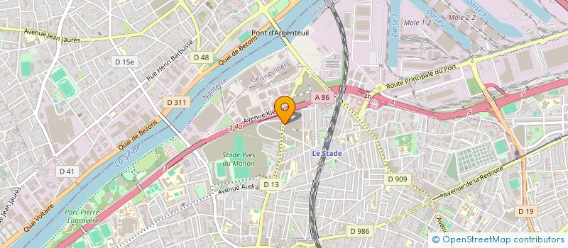 localisation de l'entreprise ABC SERVICES à COLOMBES