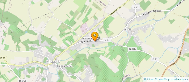 localisation de l'entreprise ABC SERVICES  VILLAUDRIC