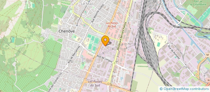 localisation de l'entreprise ABC SOLEIL  CHENOVE