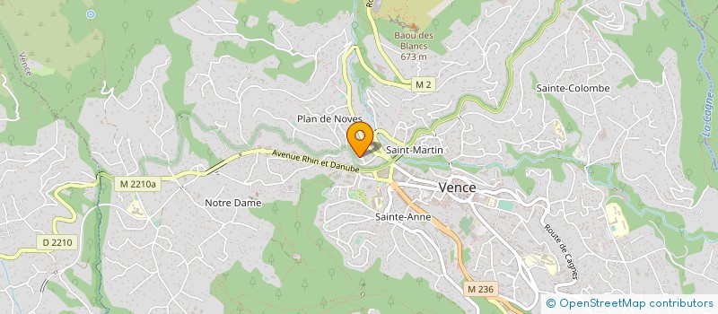 localisation de l'entreprise ABC SPORTS DISTRIBUTION  VENCE