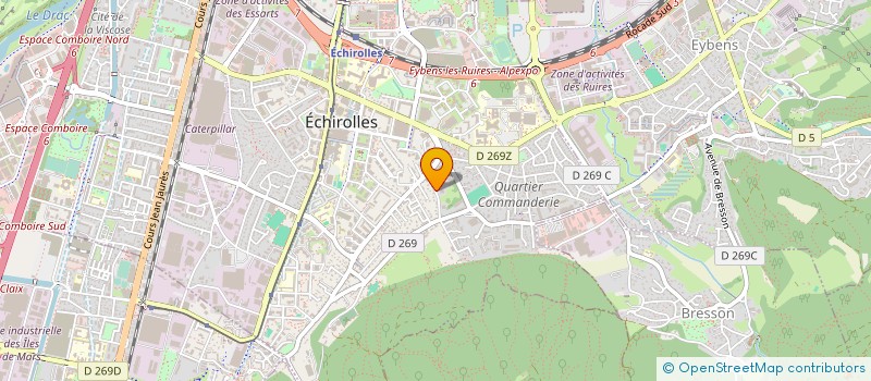 localisation de l'entreprise ABC SUD RHONE ALPES à ECHIROLLES