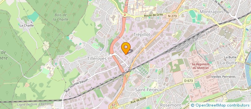 localisation de l'entreprise ABC SUITE DIGITAL à BESANCON