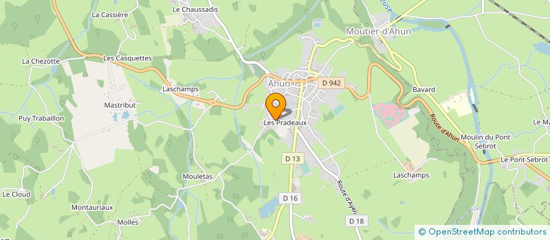 localisation de l'entreprise ABC TAXI à AHUN