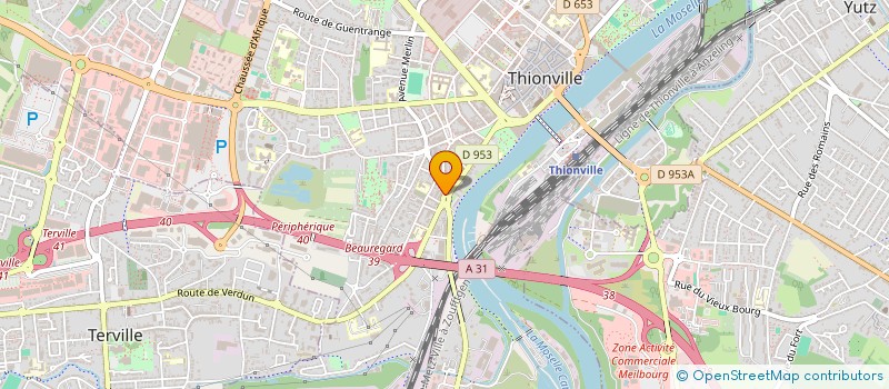 localisation de l'entreprise ABC TAXI  THIONVILLE