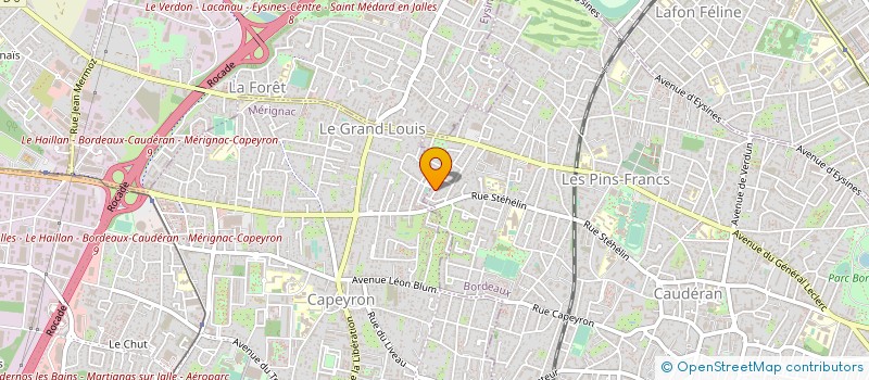 localisation de l'entreprise ABC TOITURE à BORDEAUX