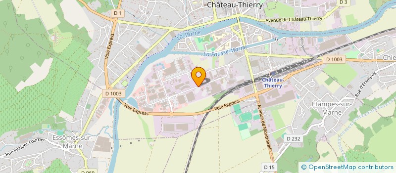 localisation de l'entreprise ABC TOUTES POSES  CHATEAU-THIERRY